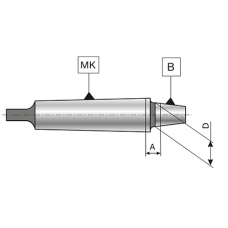 Оправка PUMORI КМ4/В16 с лапкой для сверлильных патронов код 9076