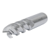 Концевая фреза с плоским торцом для алюминиевых сплавов, 3 зуба, HRC 45, удлиненная 4х20х75 код 842468