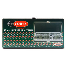 Набор бит с битодержателями, 40пр. (10мм)(75/30мм: T20-T55,H4-H12,M5-M12) в металлическом кейсе Rock FORCE код RF-4401
