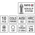 Набор бит крестовых 1/4" PZ1 25 мм 10 пр. YATO (Польша) код YT-0470