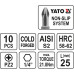 Набор бит крестовых 1/4" PZ2 25 мм 10 пр. YATO (Польша) код YT-0471