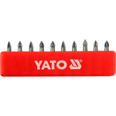 Набор бит крестовых 1/4" PH0 25 мм 10 пр. YATO (Польша) код YT-0473