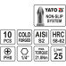 Набор бит крестовых 1/4" PH0 25 мм 10 пр. YATO (Польша) код YT-0473