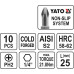 Набор бит крестовых 1/4" PH2 25 мм 10 пр. YATO (Польша) код YT-0475