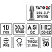 Набор бит крестовых 1/4" PH2 50 мм 10 пр. YATO (Польша) код YT-0478