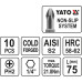 Набор бит крестовых 1/4" PH2 75 мм 10 пр. YATO (Польша) код YT-0480
