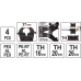Пресс-клещи для металлопластиковых труб PEX-AL-PEX TH16-26 наборе (4 пр.) YATO (Польша) код YT-21750