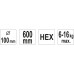 Миксер для строительных растворов HEX 100*600 мм YATO (Польша) код YT-5491
