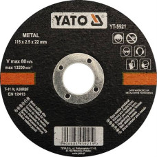 Круг отрезной по металлу 115х22х2,5 мм YATO (Польша) код YT-5921