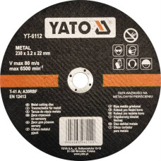 Круг отрезной по металлу 230х22х3,2 мм YATO (Польша) код YT-6112
