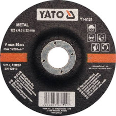 Круг шлифовал/зачист для металла 125х22х6,0 мм YATO (Польша) YT-6124