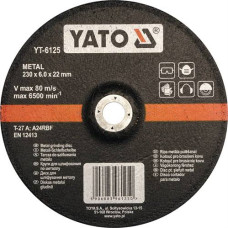 Круг шлифовал/зачист для металла 230х22х6,0 мм YATO (Польша) YT-6125
