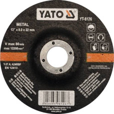 Круг шлифовал/зачист для металла 125х22х8,0 мм YATO (Польша) код YT-6126