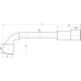 Ключ торцевой L-типа 17 мм YATO (Польша) код YT-1637