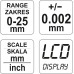 Микрометр цифровой с дисплеем 25-50 мм YATO (Польша) код YT-72305