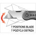 Нож складной универсальный с выдвижным лезвием YATO (Польша) код YT-76060