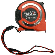 Рулетка с нейлоновым покрытием 16мм * 3м YATO (Польша) код YT-71060