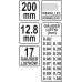 Щупы измерительные 0,02-1 мм L-200 мм 17 шт. YATO (Польша) код YT-7221