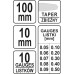 Щупы измерительные 0,05-0,5 мм L-100 мм 10 шт. YATO (Польша) код YT-7222