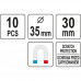 Крючок магнитный для тележки ∅35 мм (10 шт.) YATO (Польша) код YT-08690