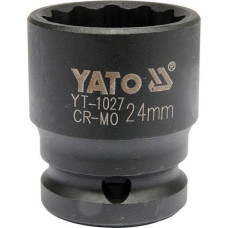 Головка торцевая 12-гранная ударная 1/2" 24 мм YATO (Польша) код YT-1027