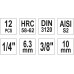 Набор головок торцевых со вставками 1/4", 3/8" TORX Т8-Т55 12 пр. YATO (Польша) код YT-04331