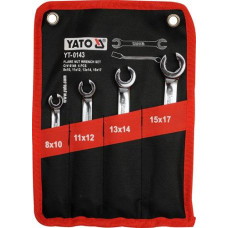 Набор ключей накидных полуоткрытых 8-17 мм 4 шт YATO (Польша) код YT-0143
