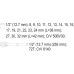 Набор головок торцевых с трещоткой 1/2" 19 пр. YATO (Польша) код YT-3868
