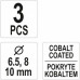 Набор сверл по металлу для высверливания точечной сварки 6.5, 8.0, 10.0 мм YATO (Польша) код YT-28921