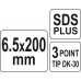 Сверло по бетону SDS+ 6,5х200 мм YATO (Польша) код YT-41641