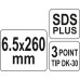Сверло по бетону SDS+ 6,5х260 мм YATO (Польша) код YT-41642