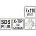 Сверло по железобетону SDS PLUS PREMIUM 7х110 мм с головкой X-TIP YATO (Польша) код YT-41932