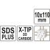 Сверло по железобетону SDS PLUS PREMIUM 10х110 мм с головкой X-TIP YATO (Польша) код YT-41934