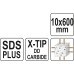 Сверло по железобетону SDS PLUS PREMIUM 10х600 мм с головкой X-TIP YATO (Польша) код YT-41962