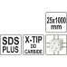 Сверло по железобетону SDS PLUS PREMIUM 25х1000 мм с головкой X-TIP YATO (Польша) код YT-41974