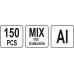Заклепки резьбовые алюминиевые М3-М10 в наборе (150 шт.) YATO (Польша) код YT-36460
