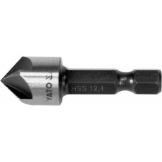 Зенкер конусный HEX 6,3 мм (1/4") d12,4 мм L-40 мм YATO (Польша) код YT-44724
